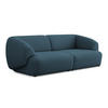 4-SITZER-SOFA Bouclé Stoff Blau - Blau/Schwarz, Kunststoff/Textil (232/81/98cm) - Makamii
