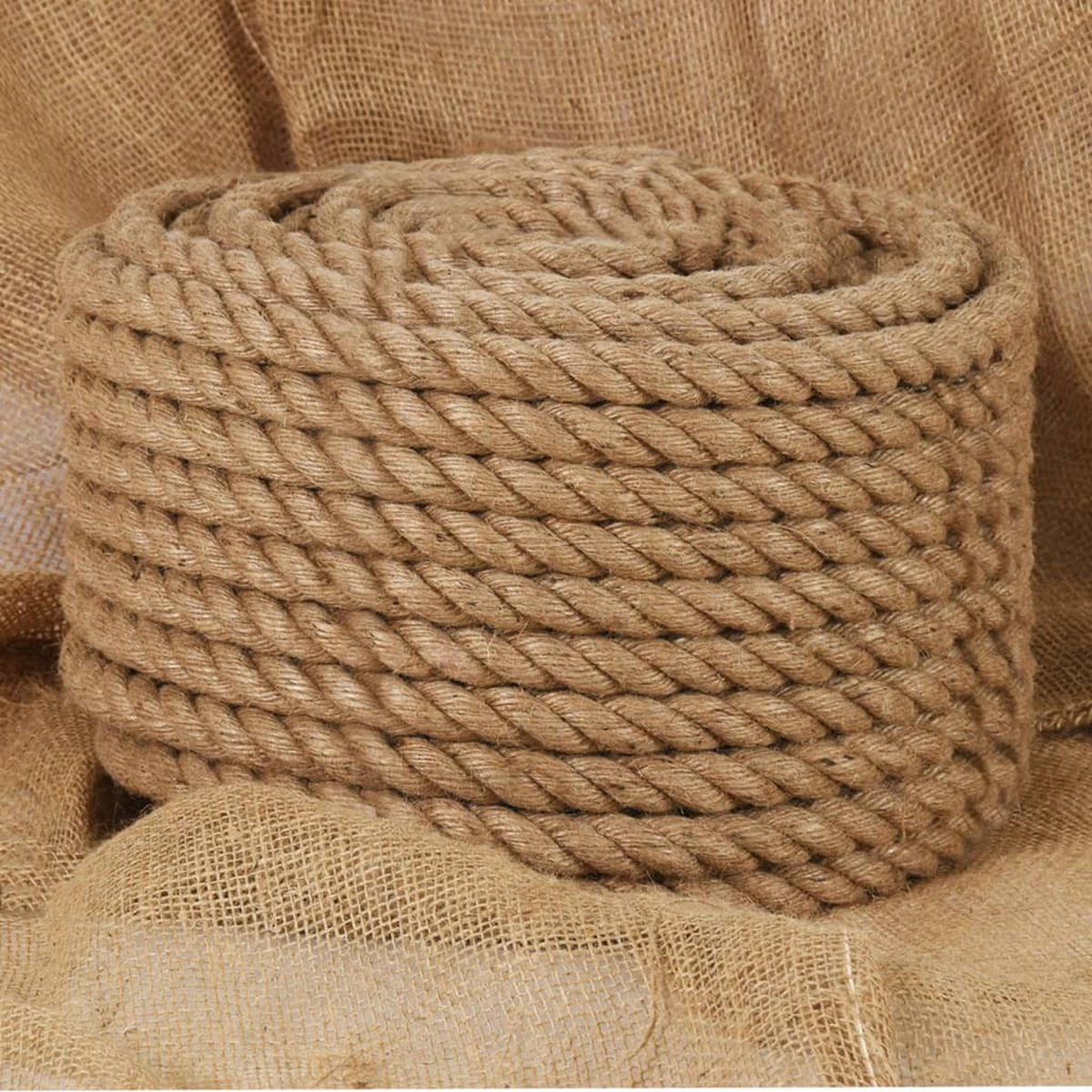 SEIL 100% Jute 20 Mm 50 M - Braun, Naturmaterialen (5000/2/1cm) - vidaXL