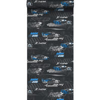 TAPETE Rennwagen 50 x 900 cm - Schwarz, Papier (50/0.1cm) - Sanders & Sanders