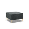 SITZPOUF 70 X 70 BLANK, Dunkelgrau - Dunkelgrau, Textil (71/40/71cm)