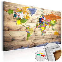 PINNWANDBILDER Bunt 90/60 cm - Multicolor, Naturmaterialen/Textil (90/60cm) - KUNSTLOFT