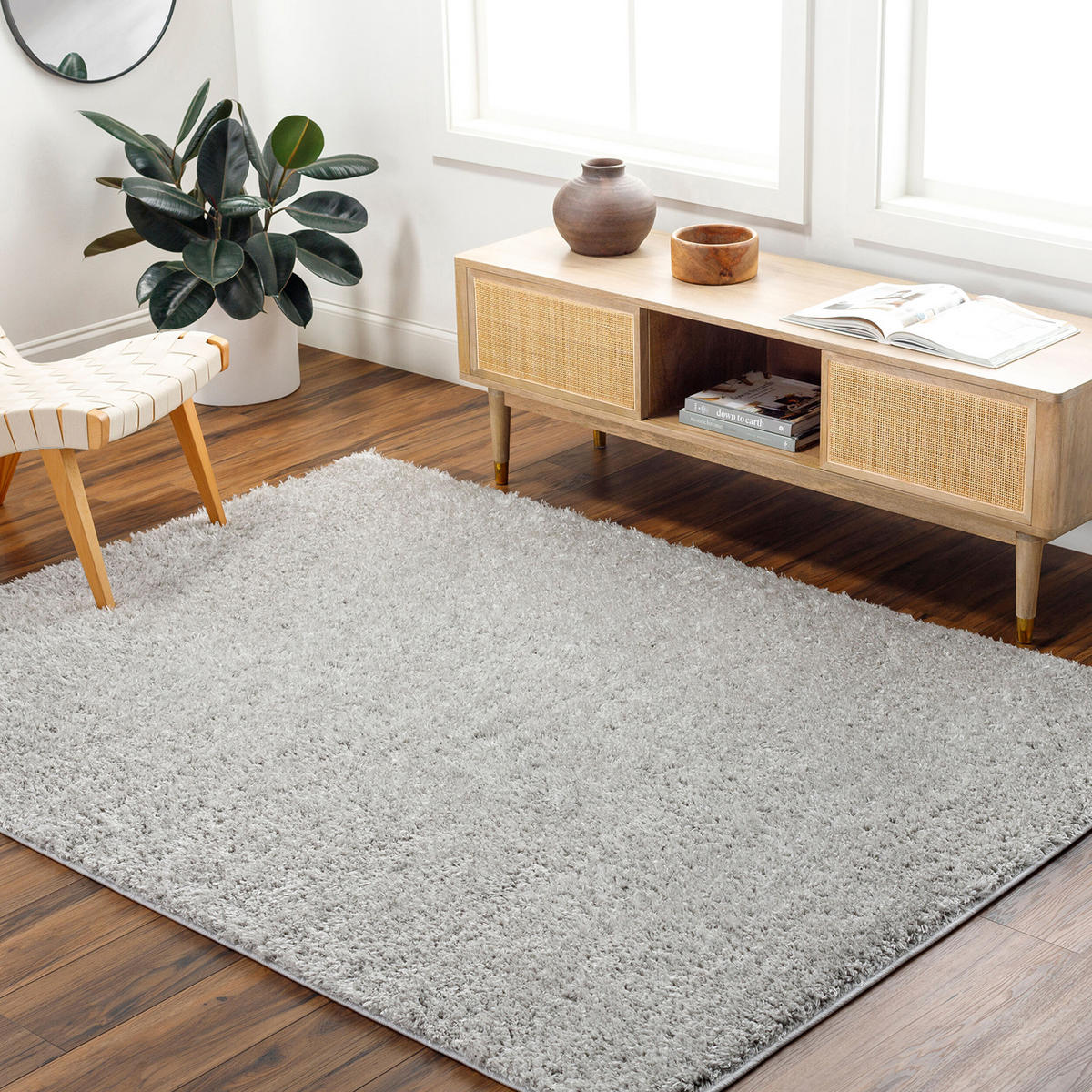 HOCHFLORTEPPICH 200/275 cm Grau - Hellgrau, Naturmaterialien/Textil (200/275cm) - LIVABLISS