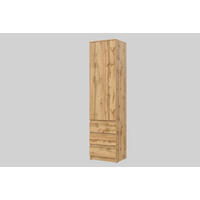 KLEIDERSCHRANK Wotan Eiche 50/203/43 - Eiche Wotan, Holzwerkstoff (50/203/43cm) - RAUMHIRSCH FURNITURE