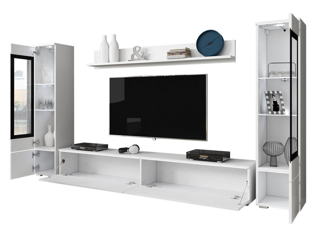 WOHNWAND Vera II - Kaschmir, Holzwerkstoff (30/130/33cm) - MIRJAN24
