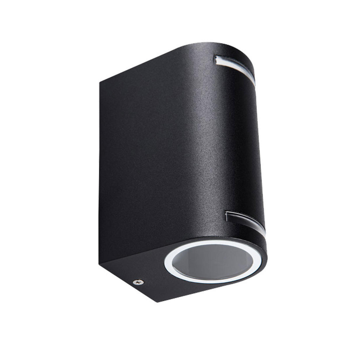 AUSSEN-WANDLEUCHTE Aluminium Schwarz - Schwarz, Metall (7/15/9.5cm)