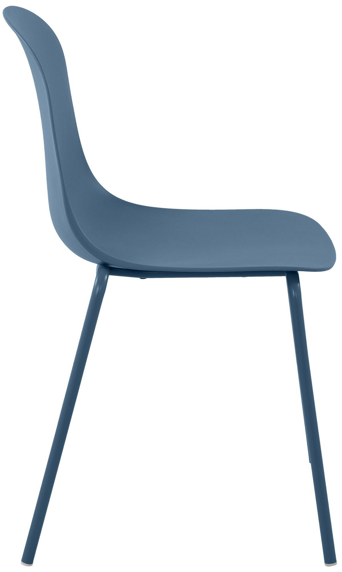 STAPELSTUHL 2 Kunststoff Blau - Blau, Kunststoff/Metall (51/85/55cm) - CLP