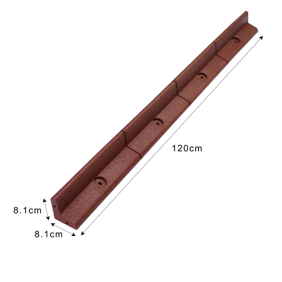RASENKANTE Beeteinfassung Terracotta 8 Stück - Terra cotta, Naturmaterialien (120/1/8cm) - Monstershop