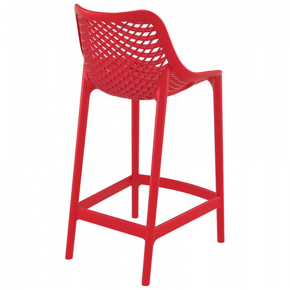 BARHOCKER Rot 44x95x51cm - Rot, Kunststoff (44/95/51cm) - AlterEgo