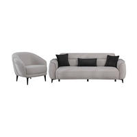 SITZGARNITUR Cordoba, Beige Stellvariante 3+1 - Beige, Holzwerkstoff/Kunststoff (245/85/104cm)