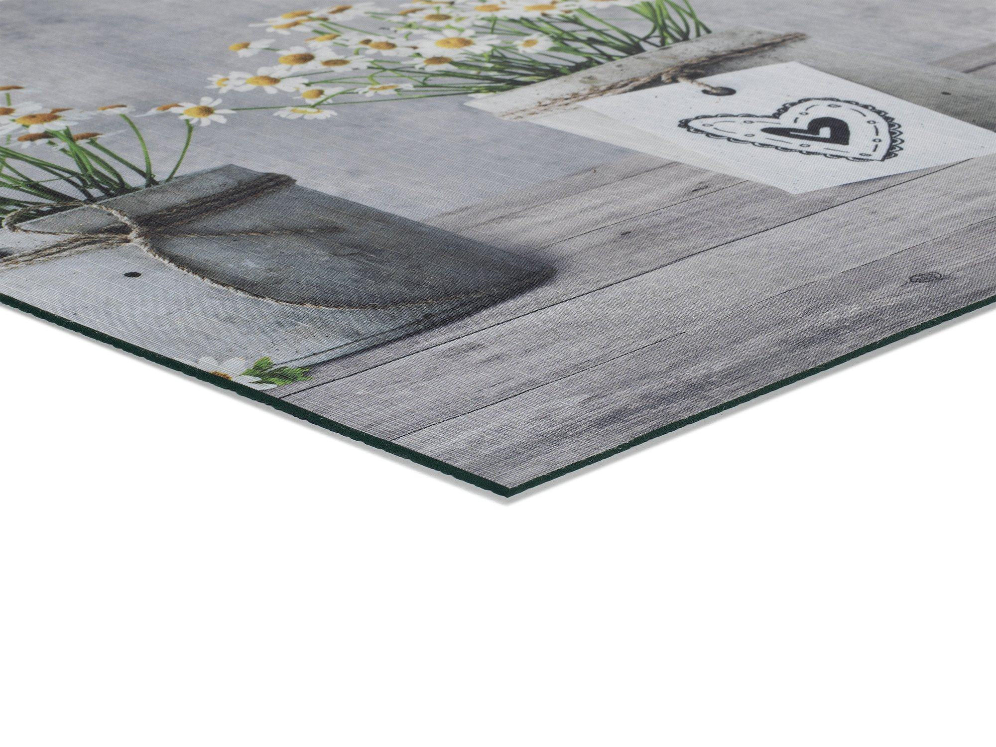 VINYL-KÜCHENTEPPICH Grau Sprinty 52/100 cm - Grau, Kunststoff/Textil (52/100cm) - Atticgo
