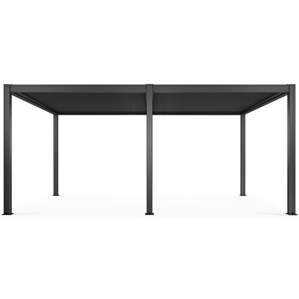 PERGOLA 3x6 m, Grau - Grau, Metall (300/250/600cm) - Oviala