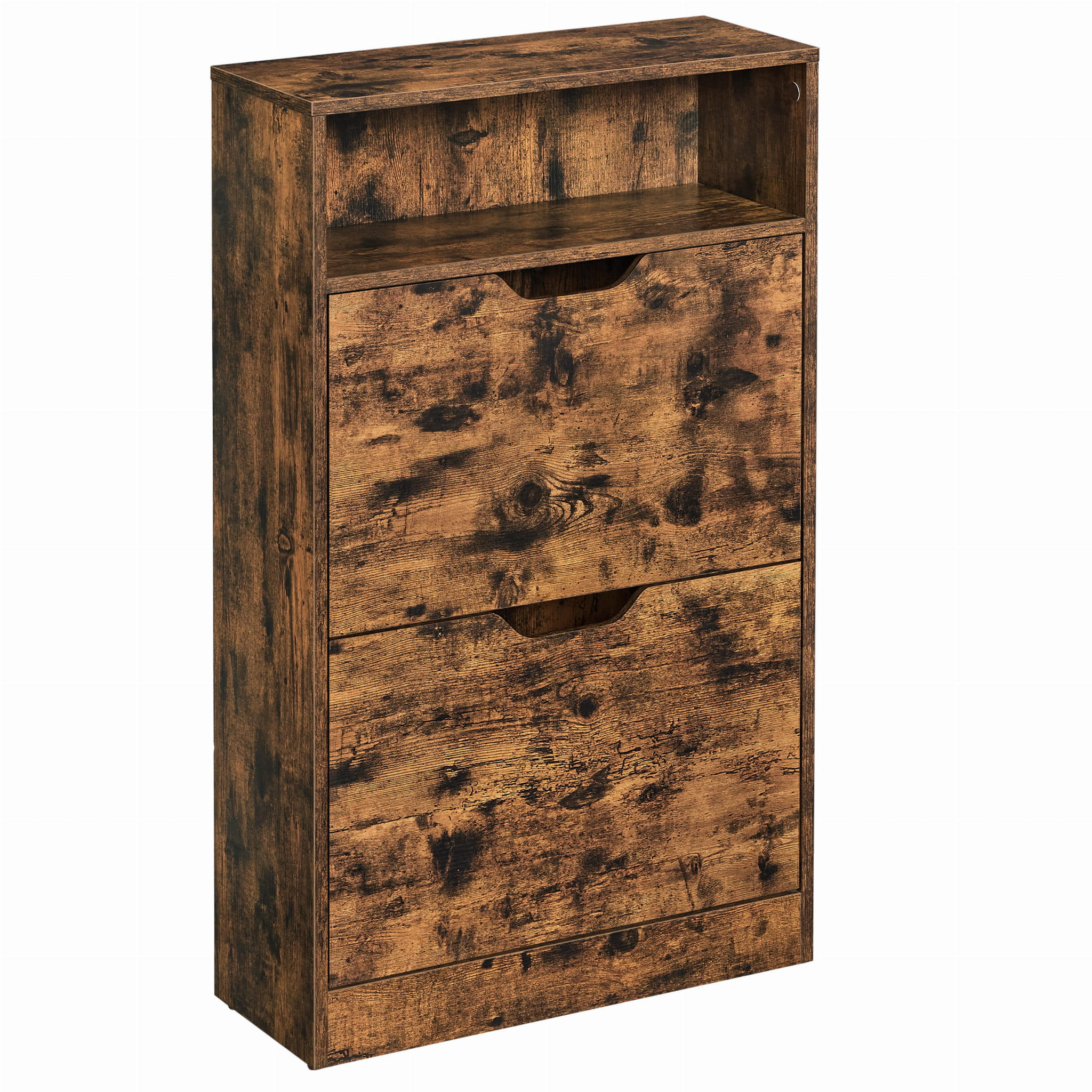 SCHUHSCHRANK, braun - Braun, Holzwerkstoff/Kunststoff (60/102/24cm) - A2A Home