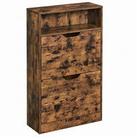 SCHUHSCHRANK, braun - Braun, Holzwerkstoff/Kunststoff (60/102/24cm) - A2A Home