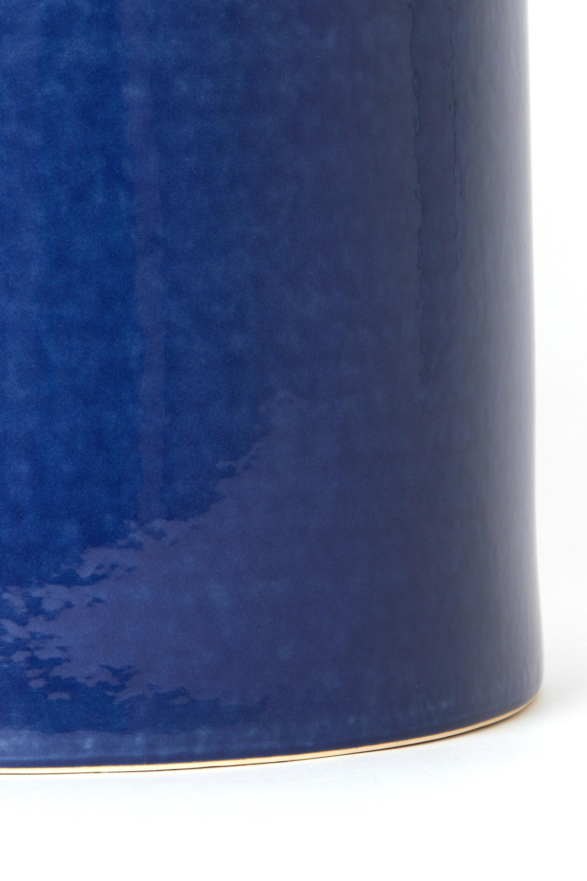 BEISTELLTISCH Mooca Blau Ø42/34 cm - Blau, Keramik (42/42/34cm) - Light & Living