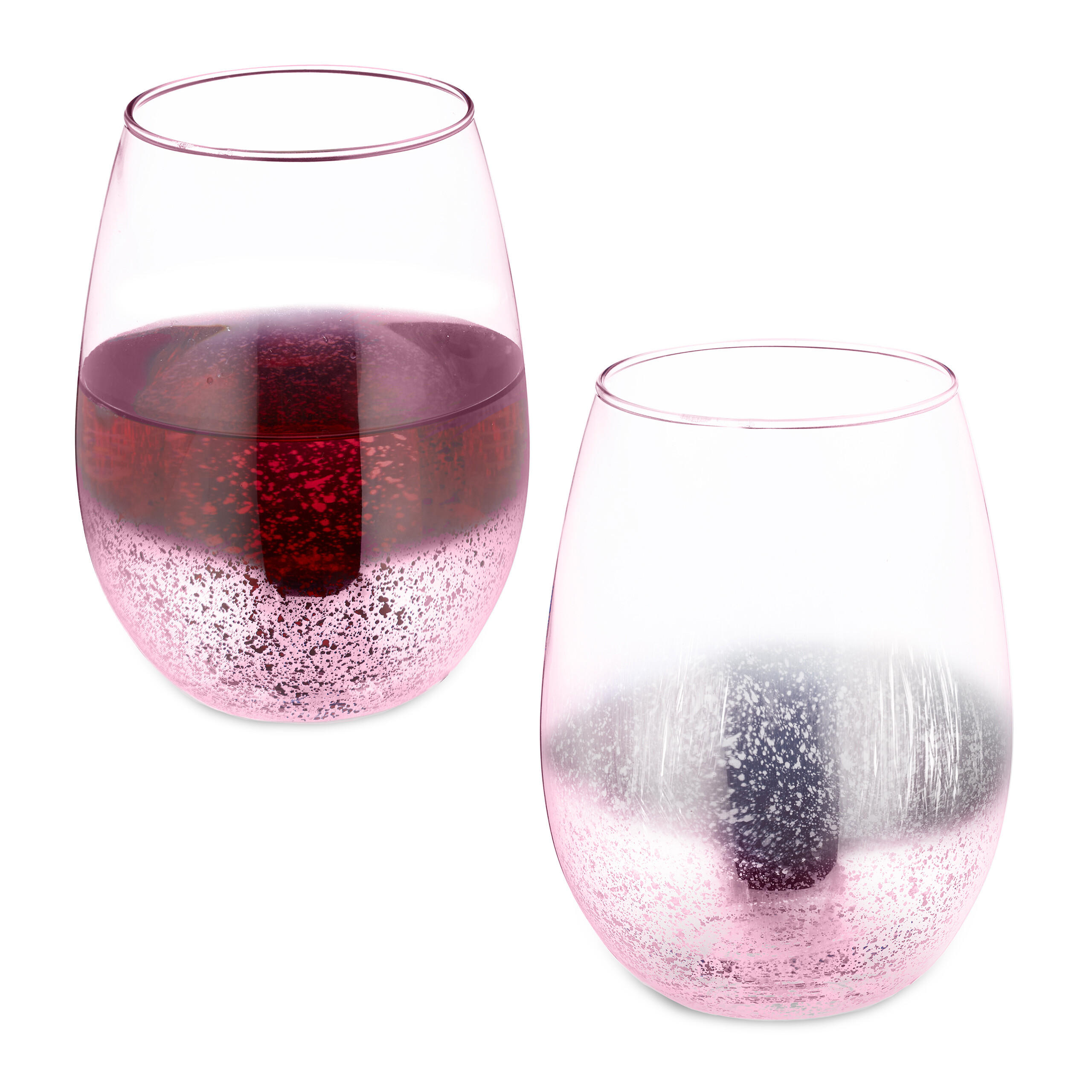 2xWEINGLÄSER - Multicolor, Glas (0.5L) - Relaxdays