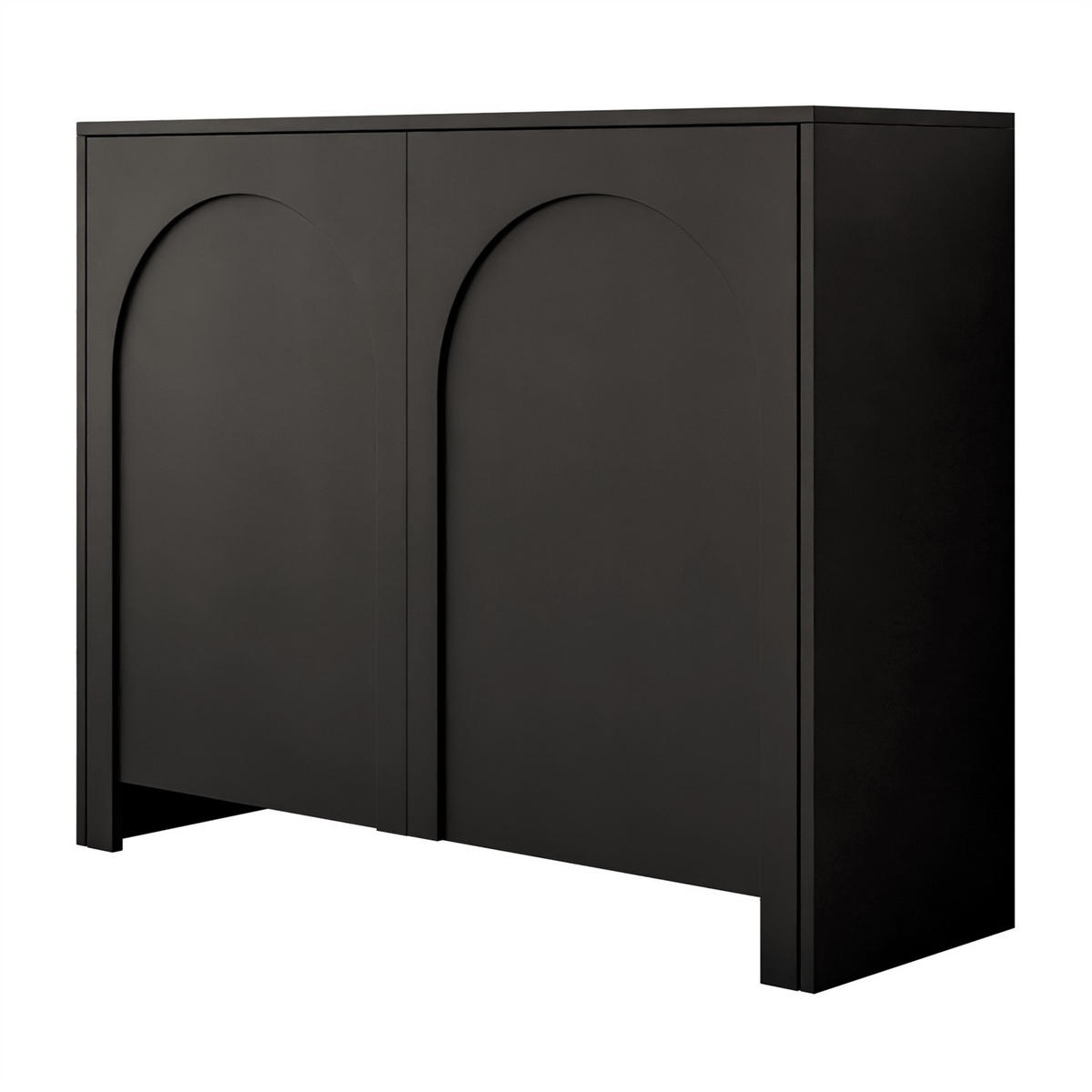 KOMMODE ARIADNA schwarz zweitürig - Schwarz, Holzwerkstoff (104/83/35cm)