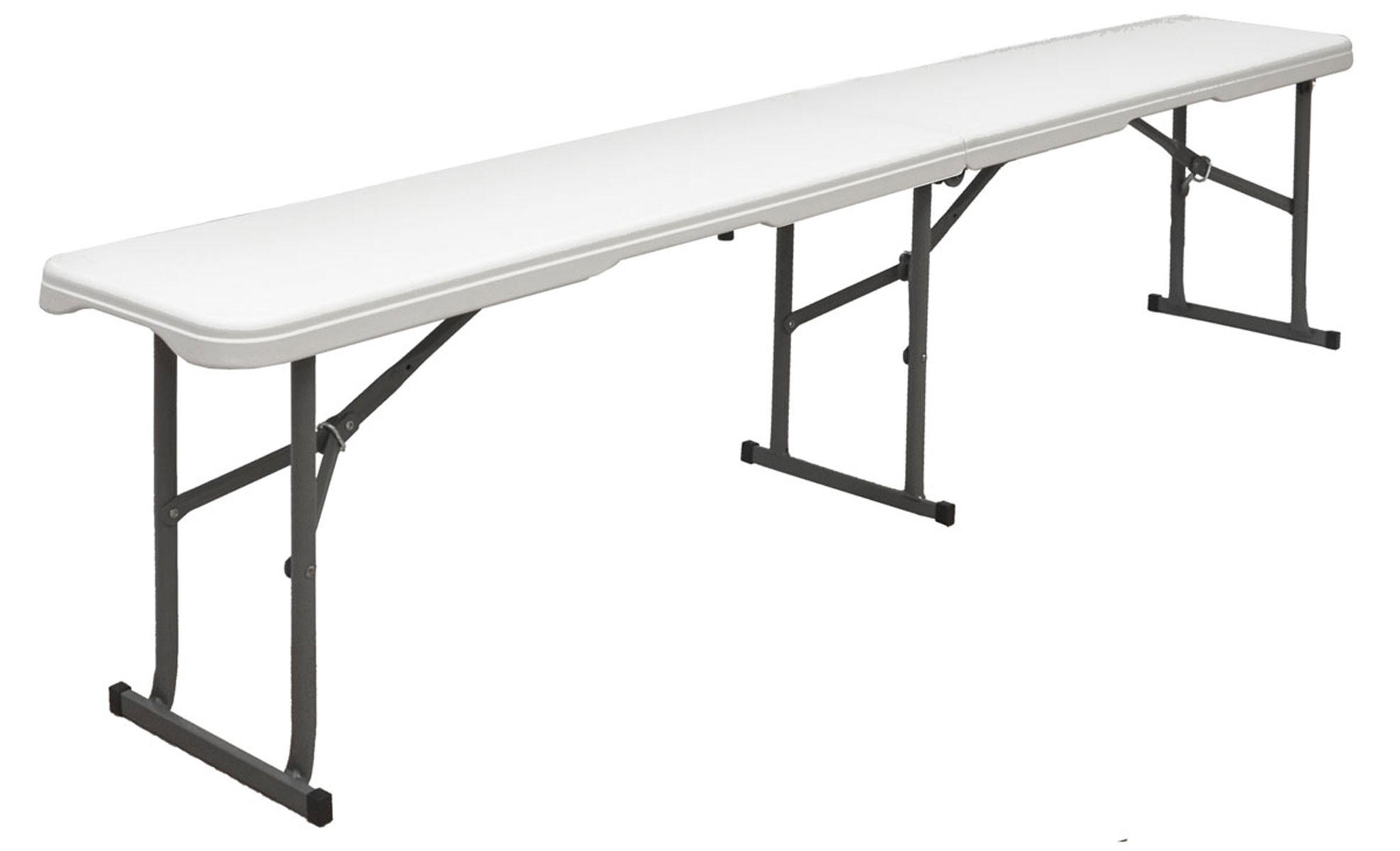 BIERBANK bis 300kg belastbar, 182/27cm, Weiß - Weiß, Kunststoff - Amanka