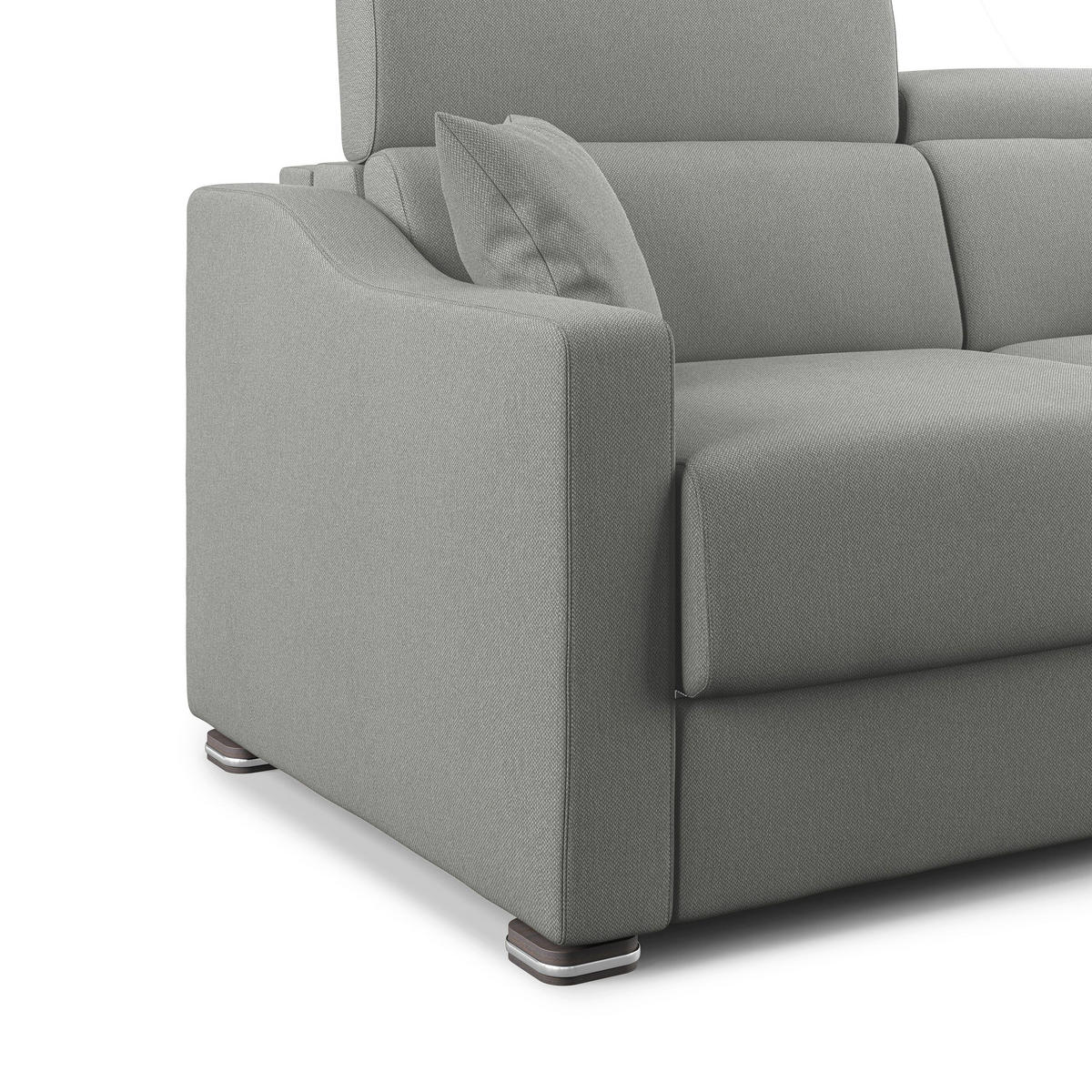 SCHLAFSOFA Amber - Grau, Textil (171/100/98cm) - Divani.store