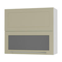 KÜCHENHÄNGESCHRANK Kvantum W8BS/80 Vanille Matt / Weiß Matt 80 / 32,5 / 72cm - Creme/Weiß, Holz/Holzwerkstoff (80/72/32.5cm) - Feldmann-Wohnen