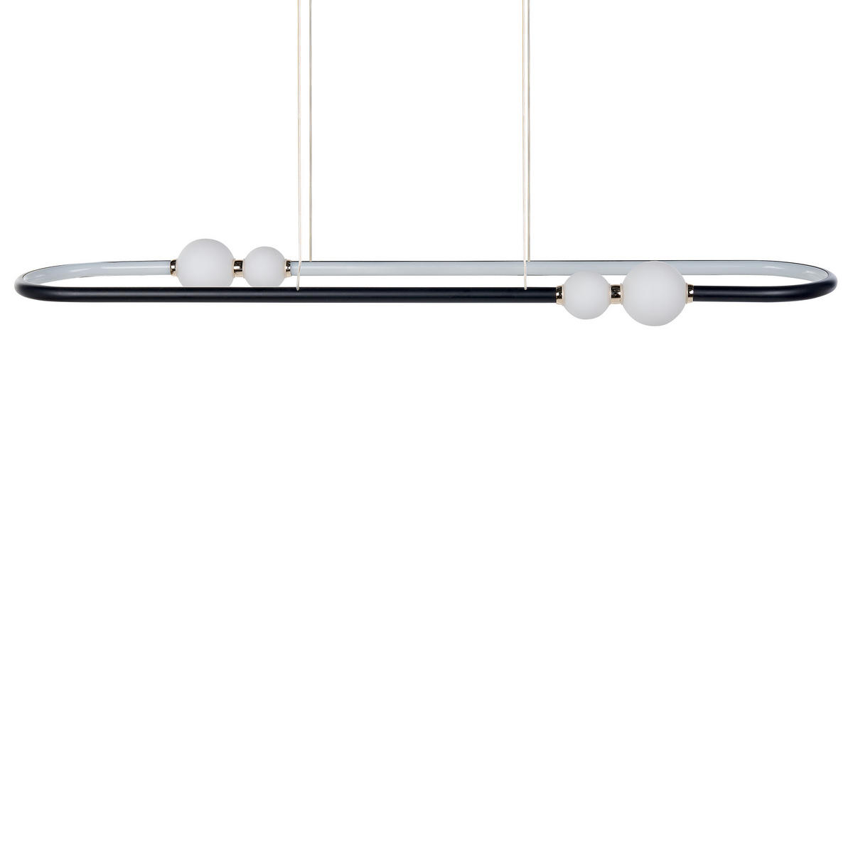 HÄNGELAMPE Feale 22/105/160 cm - Schwarz, Metall (22/105/160cm) - Beliani