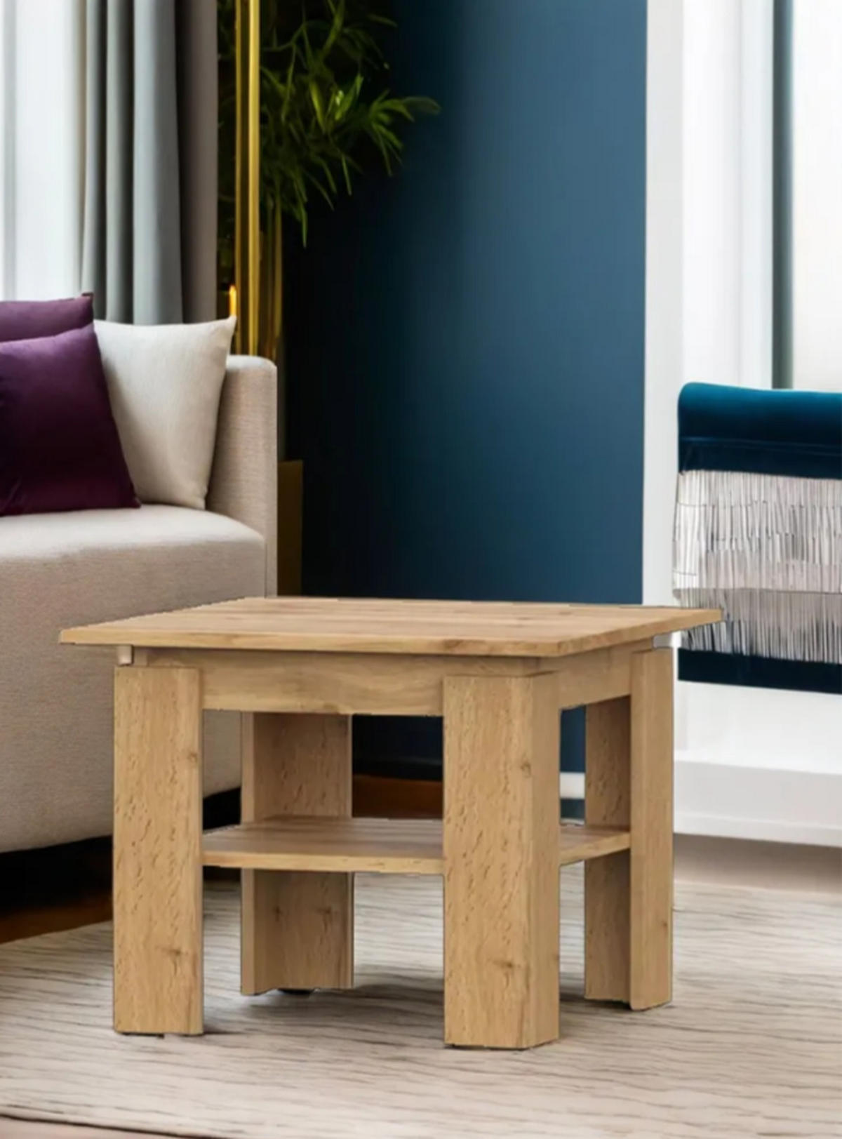 COUCHTISCH Wotan Eiche 55/43/55 - Eiche Wotan, Holzwerkstoff (55/55/43cm) - RAUMHIRSCH FURNITURE