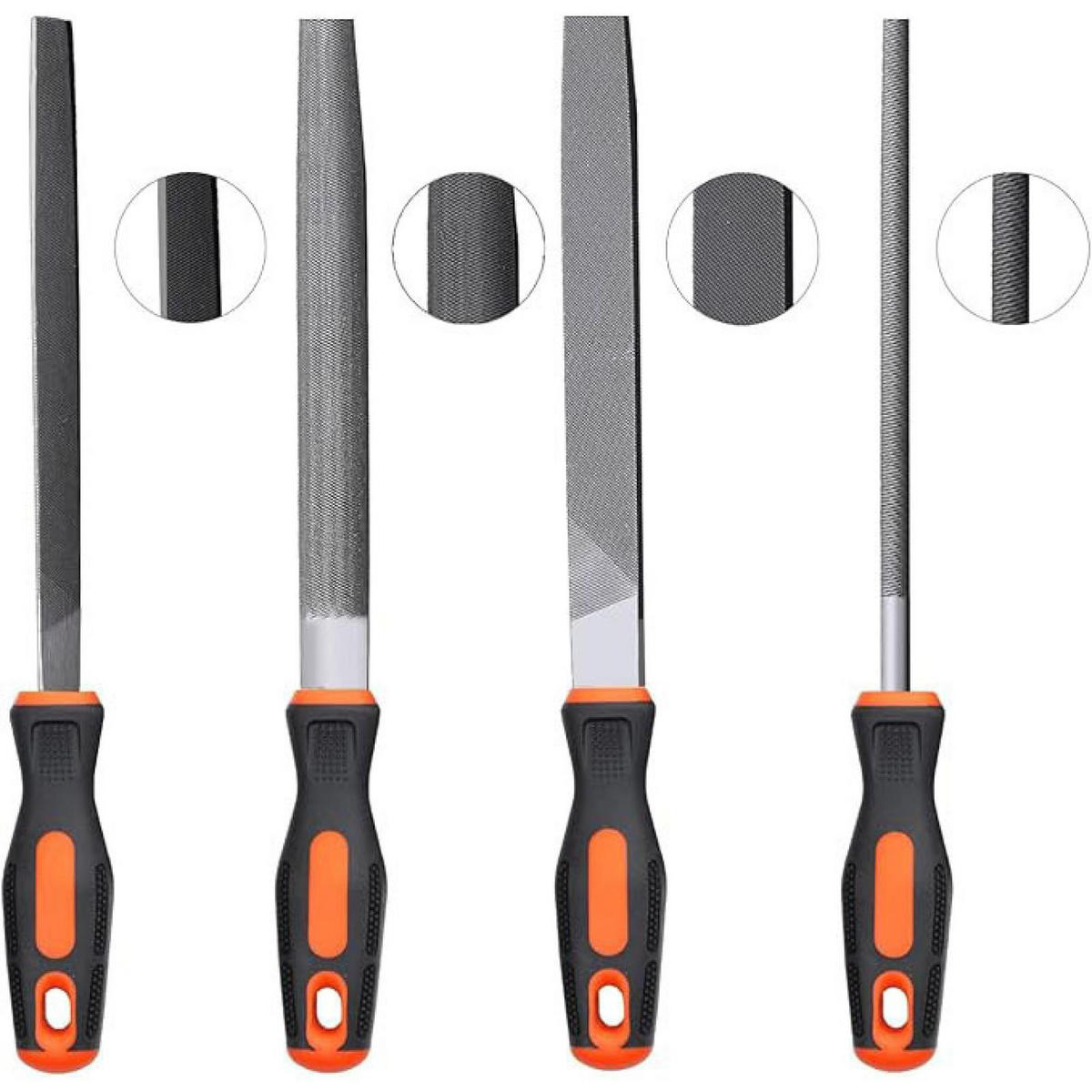 FEILENSET – 17-teilig, orange - Orange, Metall (20/10/10cm) - DCA