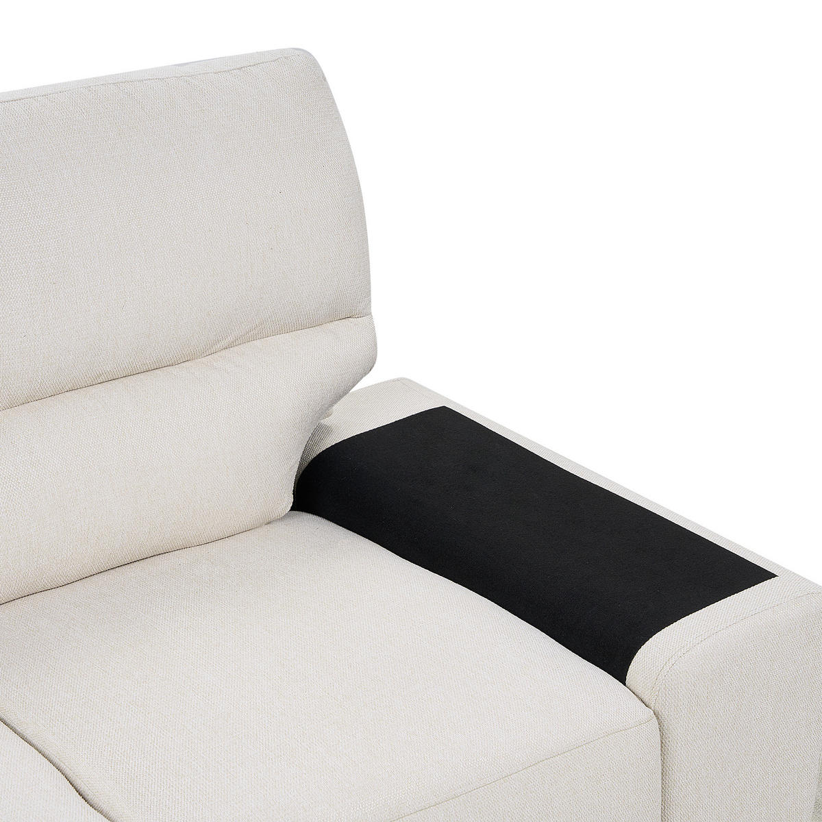 3-SITZER-SOFA hellbeige Vogar - Beige, Textil (195/90/74cm) - Beliani