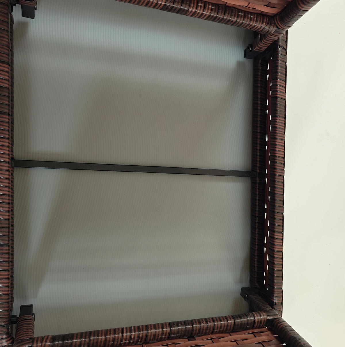 BEISTELLTISCH 60/41/41 cm braun aus Rattan klappbar - Braun, Kunststoff (60/41/41cm) - OKWISH