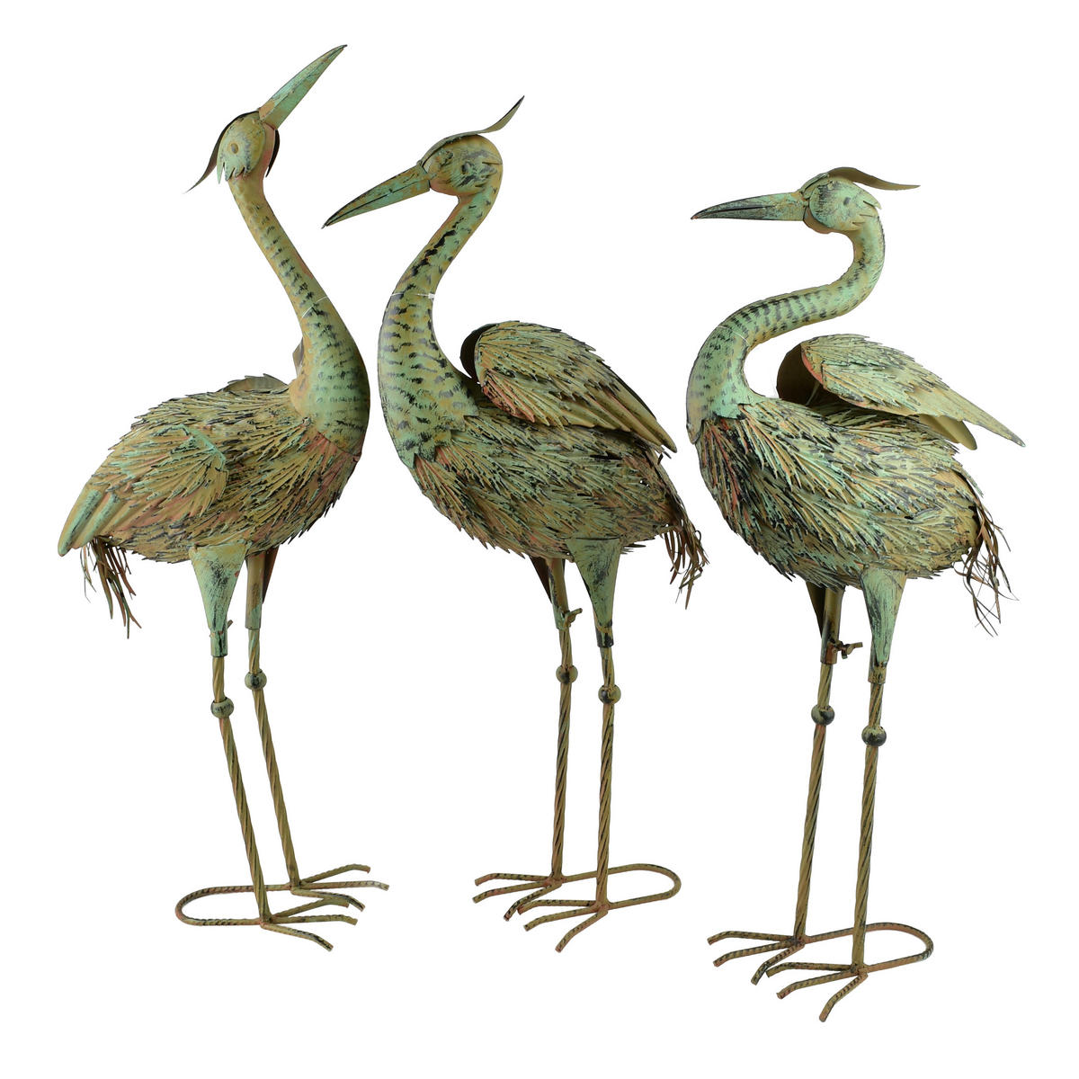 FIGURA, kovová, zelená - zelená barva, kov (20/40/40cm) - Mondex