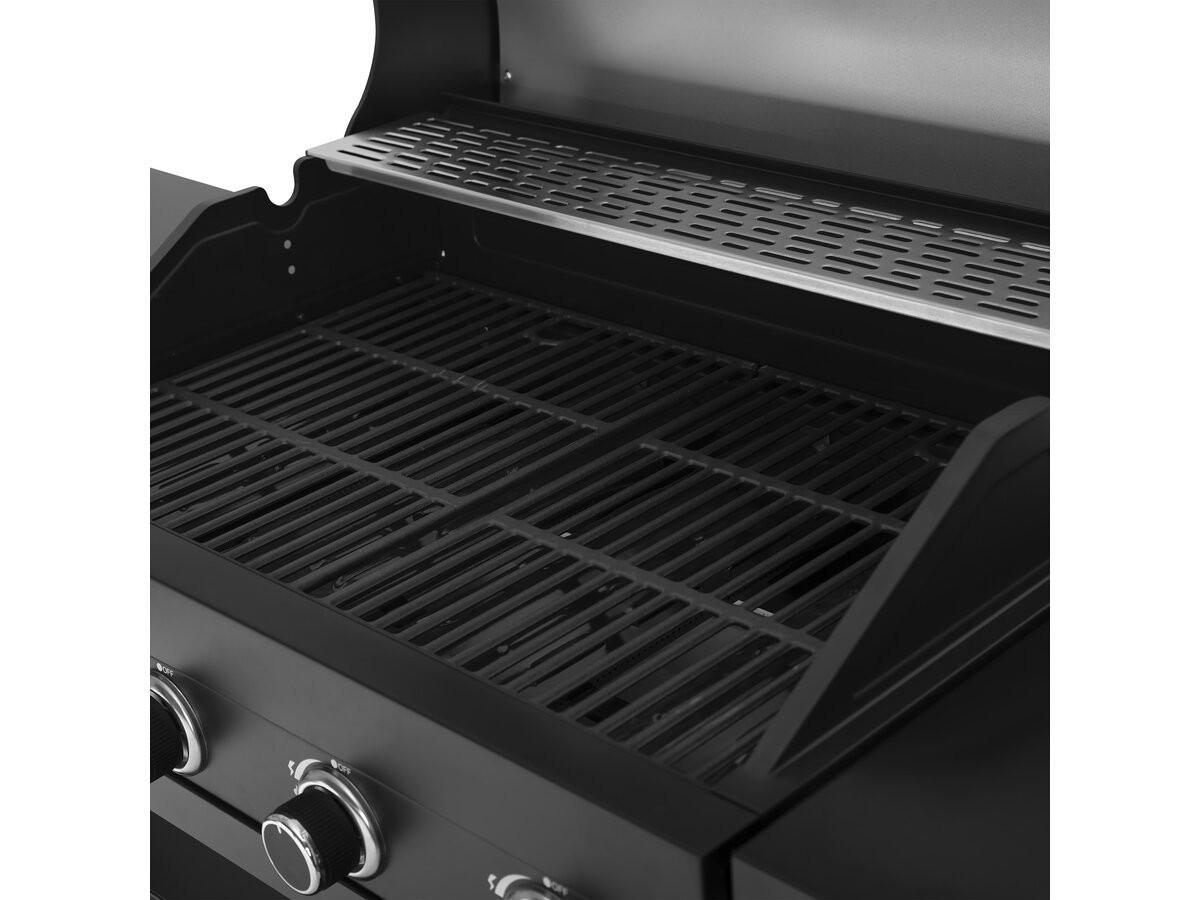 GASGRILL Schwarz - Grau, Metall (53/111/233cm) - Habitat Garten