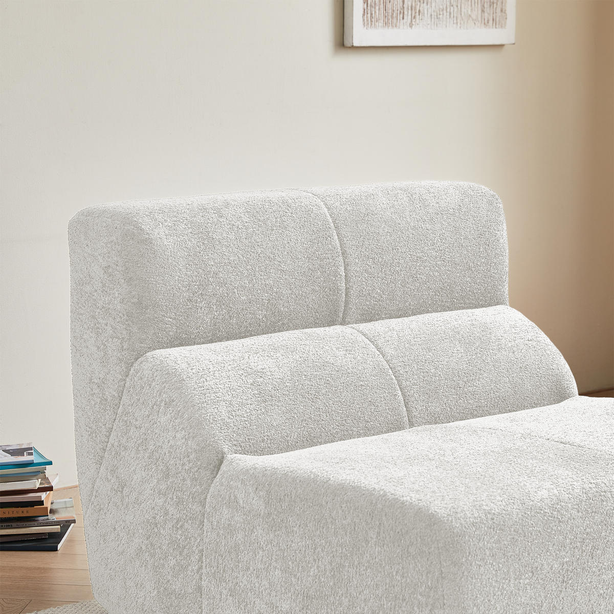 SESSEL 109/93/79 cm Weiß - Weiß, Textil (93/79/109cm)
