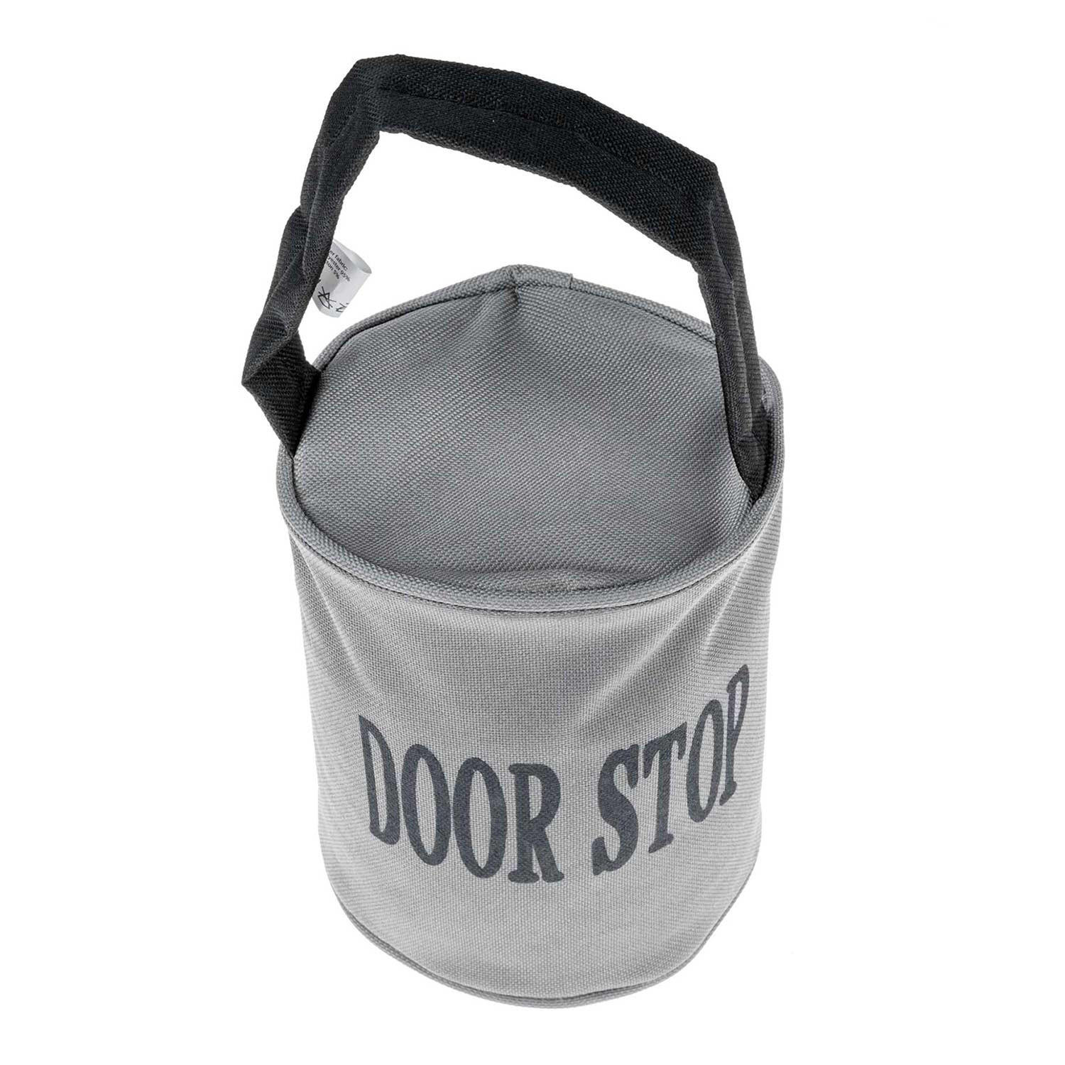 TÜRSTOPPER Sack - Grau, Textil (13/13cm) - Homescapes