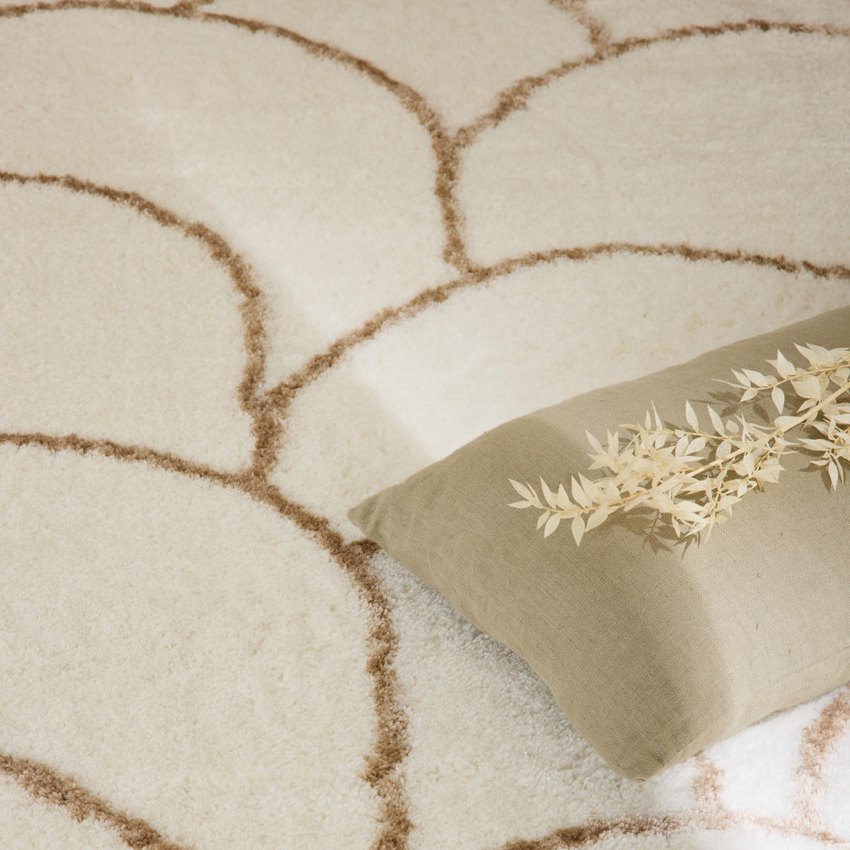 TEPPICH 160/230 cm Alena Creme - Creme, Textil (160/230cm) - Nazar Rugs