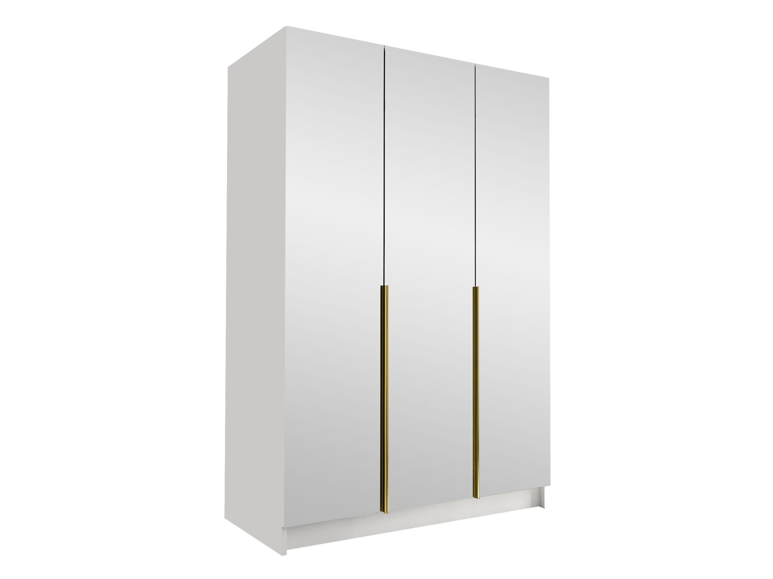 KLEIDERSCHRANK Calia III - Goldfarben/Multicolor, Holzwerkstoff/Metall (150/215/58cm) - MIRJAN24