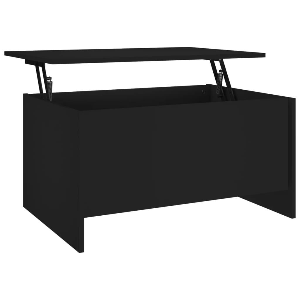 COUCHTISCH Schwarz 80x55,5x41,5 cm Holzwerkstoff - Schwarz, Holzwerkstoff (80/55.5/41.5cm) - furnicato