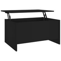 COUCHTISCH Schwarz 80x55,5x41,5 cm Holzwerkstoff - Schwarz, Holzwerkstoff (80/55.5/41.5cm) - furnicato