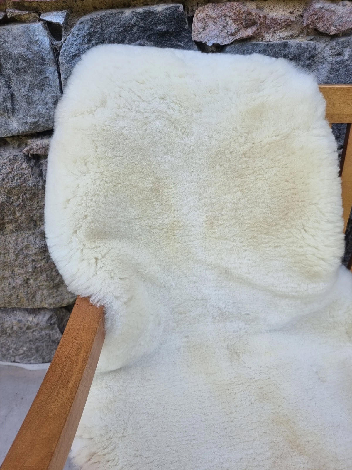 SCHAFFELL Premium Merino Lammfell Vegetable gegerbt geschoren ca. 105 cm - Weiß Hochglanz, Fell (55/105cm) - Provellus