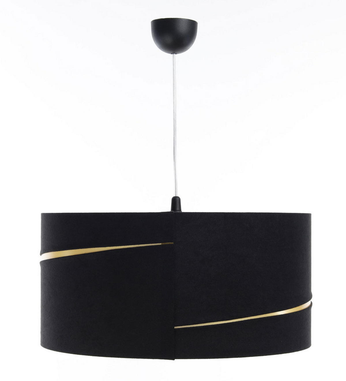 HÄNGELEUCHTE Gold 40/20 cm - Goldfarben/Schwarz, Kunststoff (40/0.4/20cm) - ONZENO