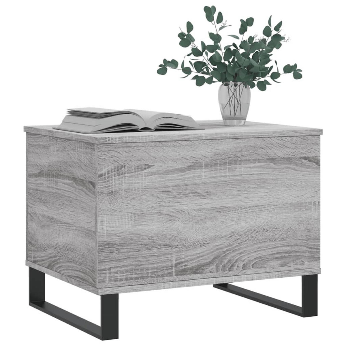 COUCHTISCH Grau Sonoma 60x44,5x45 cm Holzwerkstoff - Grau, Holzwerkstoff (44.5/60/45cm) - furnicato