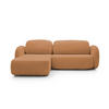 ECKSOFA OLIO L-Form Schlaffunktion mit Bettkasten, lose Rückenkissen, freistehend, LINKS 174x248 cm Dark orange - Dunkelorange, Holz/Textil (174/248cm) - DomoHome