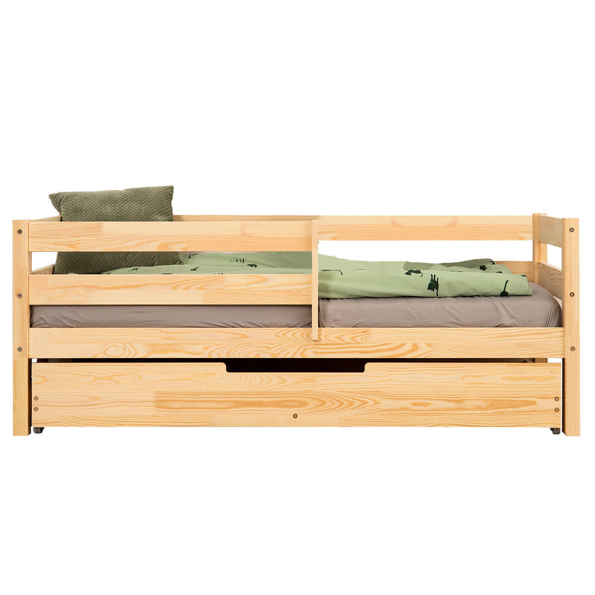 POSTEL 90/190 Diane Přírodní dřevo - hnědá, dřevo (90/190cm) - Petits-meubles