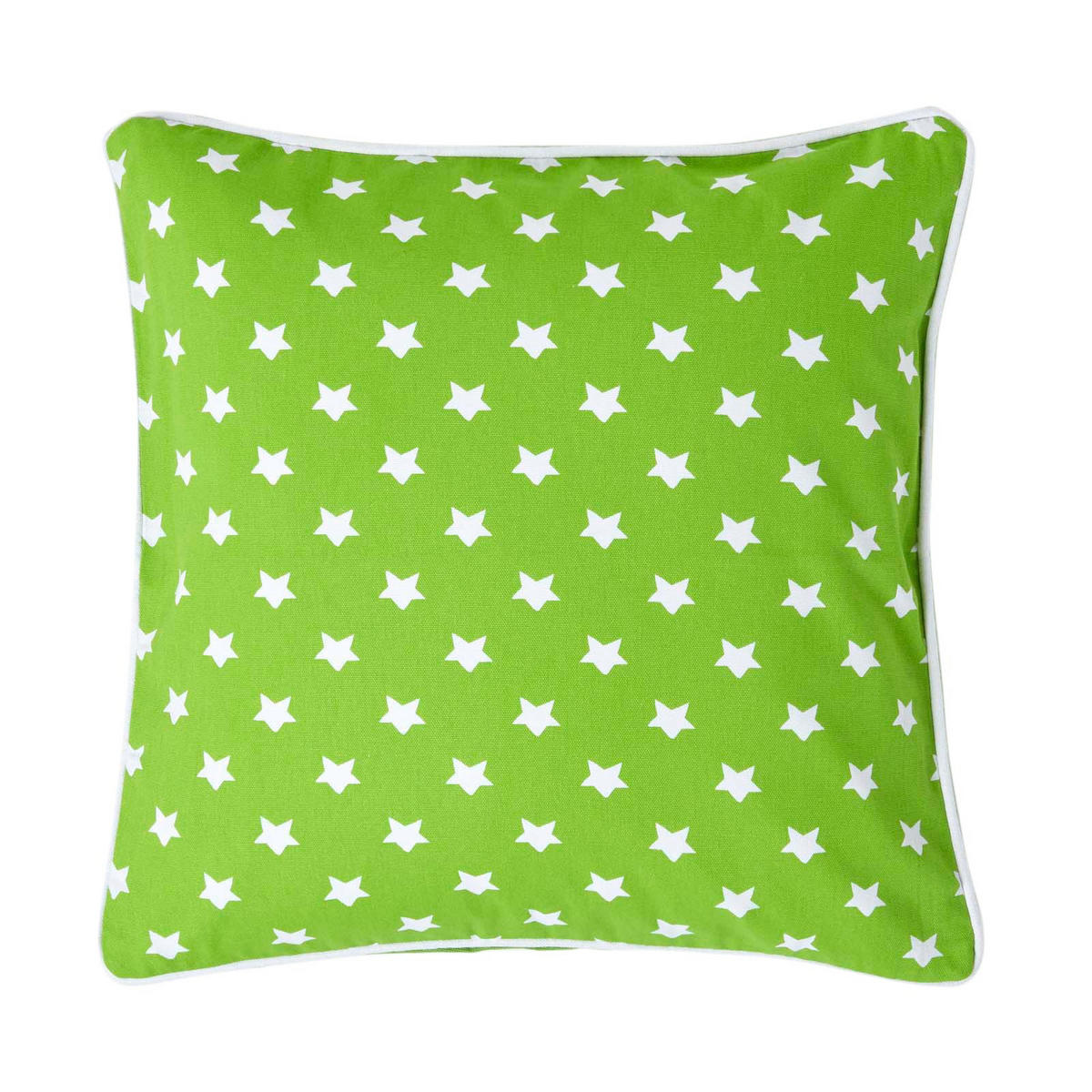 KISSENHÜLLE Sterne 45/45 cm, 100% Baumwolle - Grün, Textil (45/45cm) - Homescapes