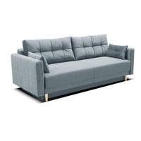 SOFA Grau LEMA Ausziehbar - Grau, Textil (216/85/91cm) - Sepro Meble