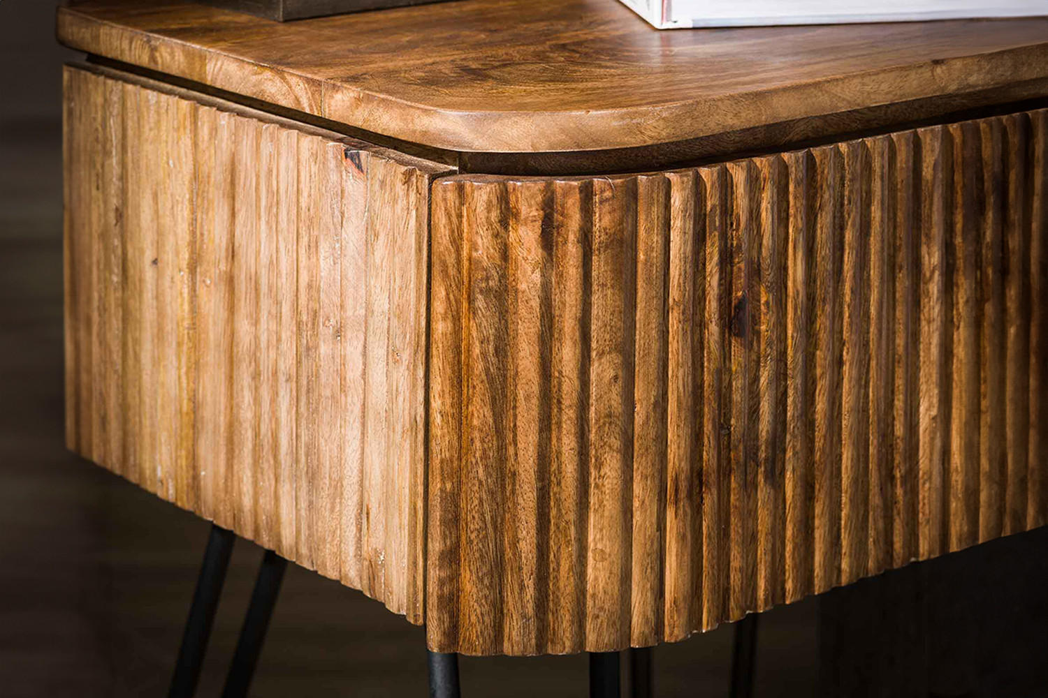 NACHTTISCH HEVE Holz Mango - Braun, Holz (45/60/40cm) - KAWOLA