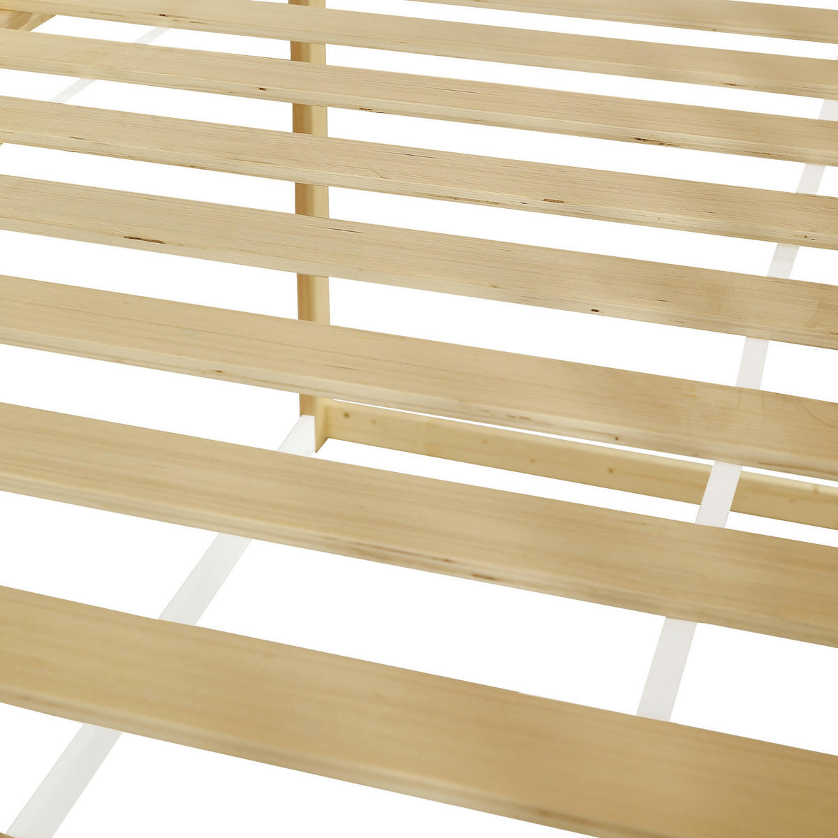 HOCHBETT 90/200 cm DE-02258, in Weiß/Natur, mit Tafel und Aufbewahrungsbox - Weiß/Naturfarben, Holz/Holzwerkstoff (90/200cm) - ComfortXL