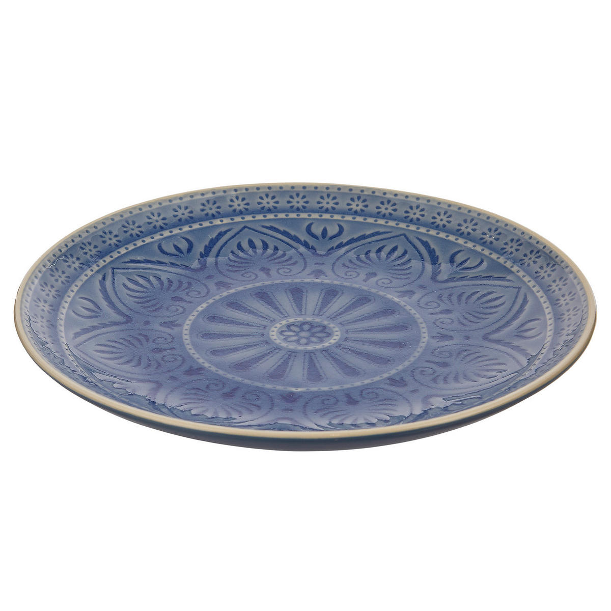 TELLER (2er Set) Sumatra - Blau, Keramik (25/25/3cm) - Butlers