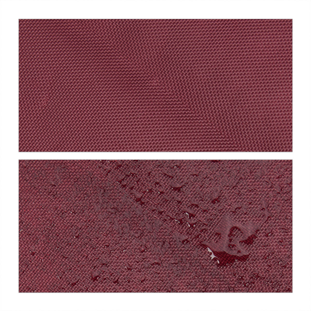 SONNENSEGEL - Dunkelrot, Textil/Metall (500/500cm) - Relaxdays