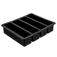 EISWÜRFELFORM Cool Down - Schwarz, Kunststoff (15/6/18cm) - Butlers