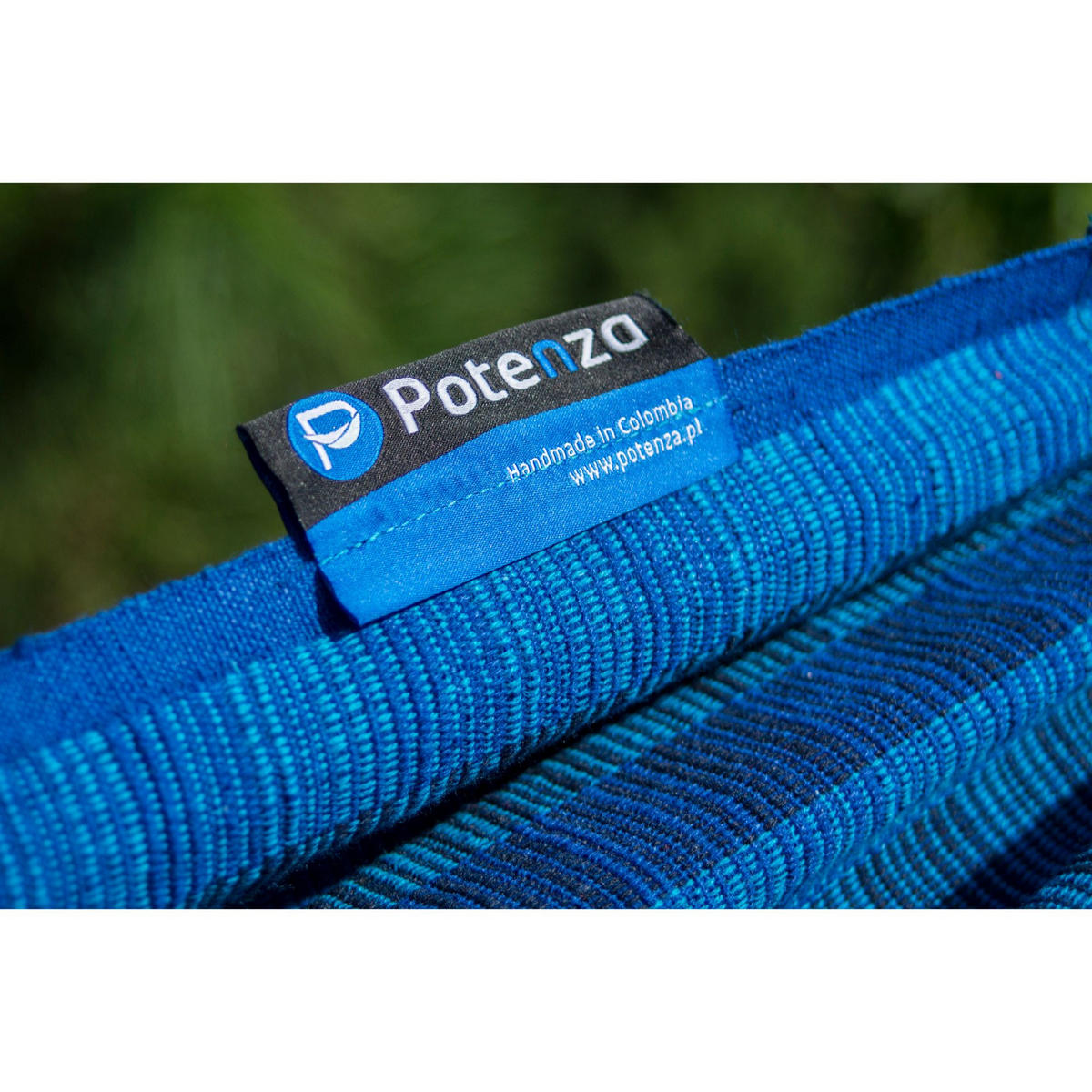 HÄNGEMATTE mit Verzinktem Gestell, 2 Personen, XXL, 200 kg, Metall, Morena Blau, einfache Montage - Blau, Metall (370/130/120cm) - Potenza