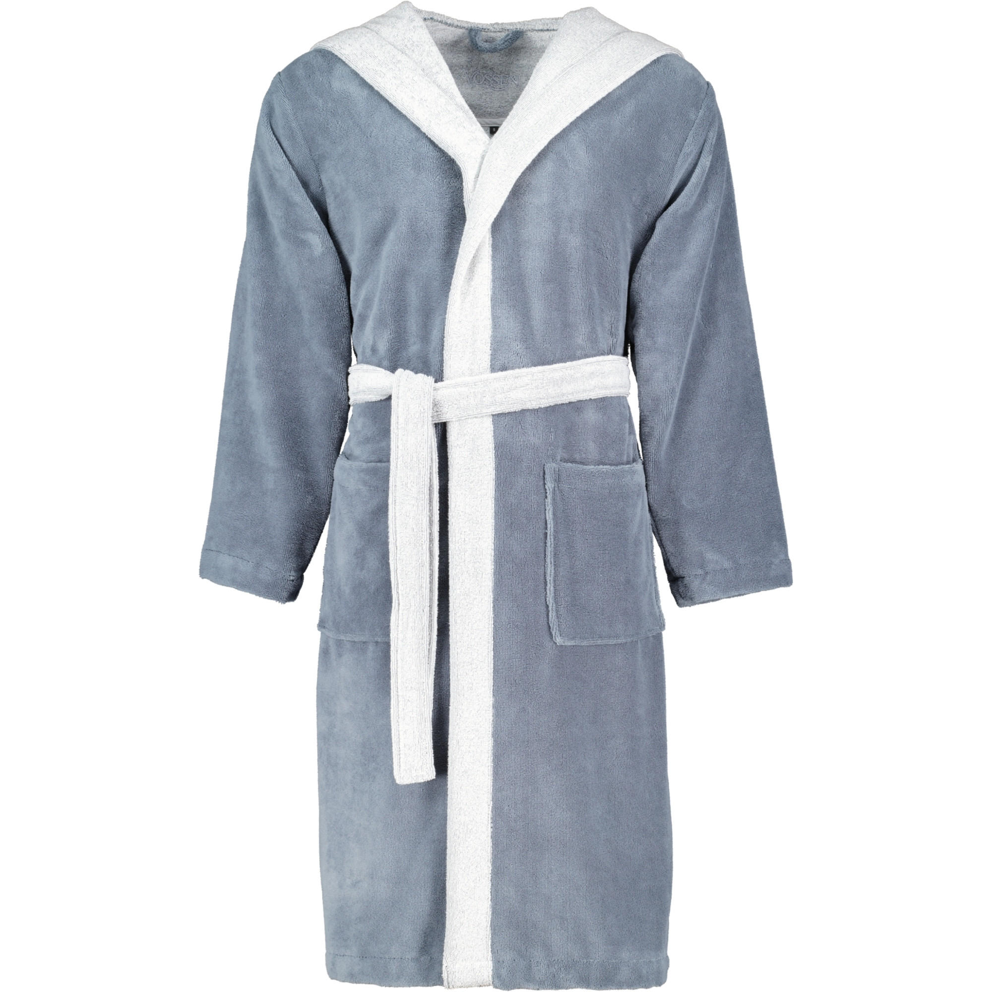 BADEMANTEL UNISEX KAPUZE POPPY FLANELL - 012 - Grau, Textil (XSnull) - Vossen